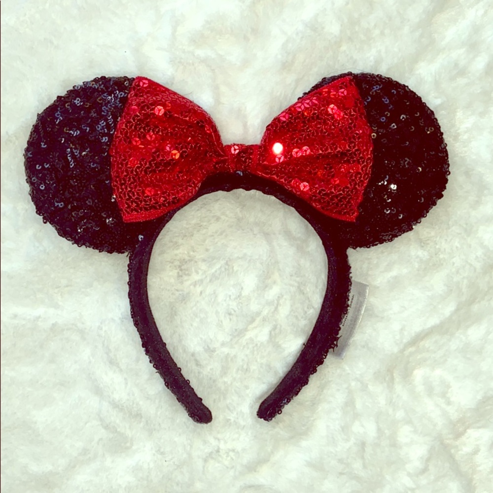 Authentic Disney Sequin Minnie Mouse Ears